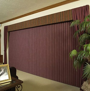 Burgundy Vertical Blinds